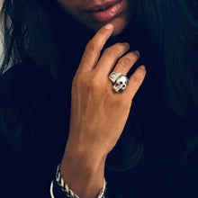 Load image into Gallery viewer, 925 Silver Skull Ring
